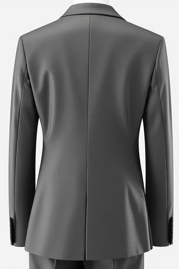 Mäns Grå Dubbelknäppt 2 stycken Notched Lapel Prom Suits